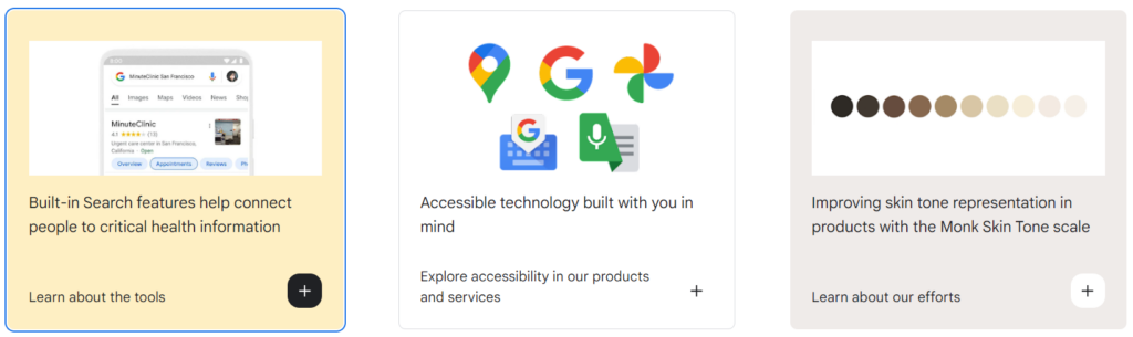 Inclusive design google